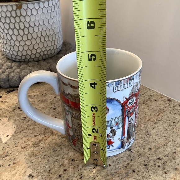 Williams Sonoma Town Square Holiday Mug with Scenic Design - Picture 5 of 8